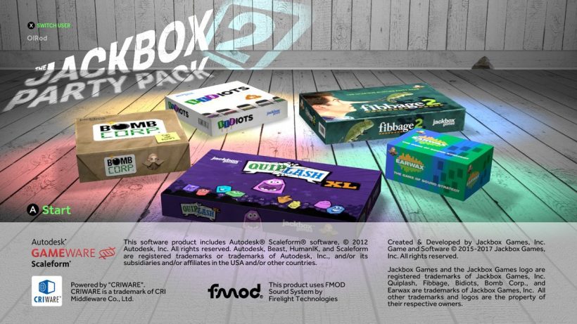 the jackbox party pack xbox one release date