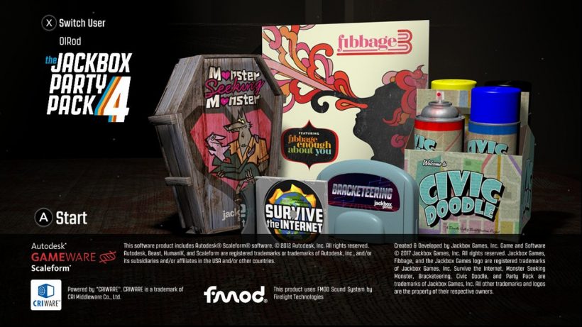 the jackbox party pack 4 games