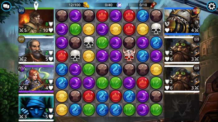 Análise de Gems of War  Puzzles para todo momento - WannaPlay