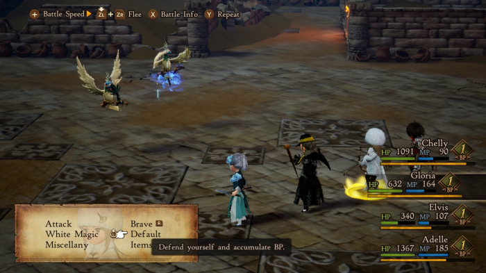 Nintendo Switch Bravely Default II Gameplay Screenshot