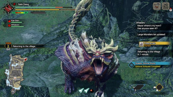 Monster Hunter Rise Nintendo Switch Gameplay Screenshot